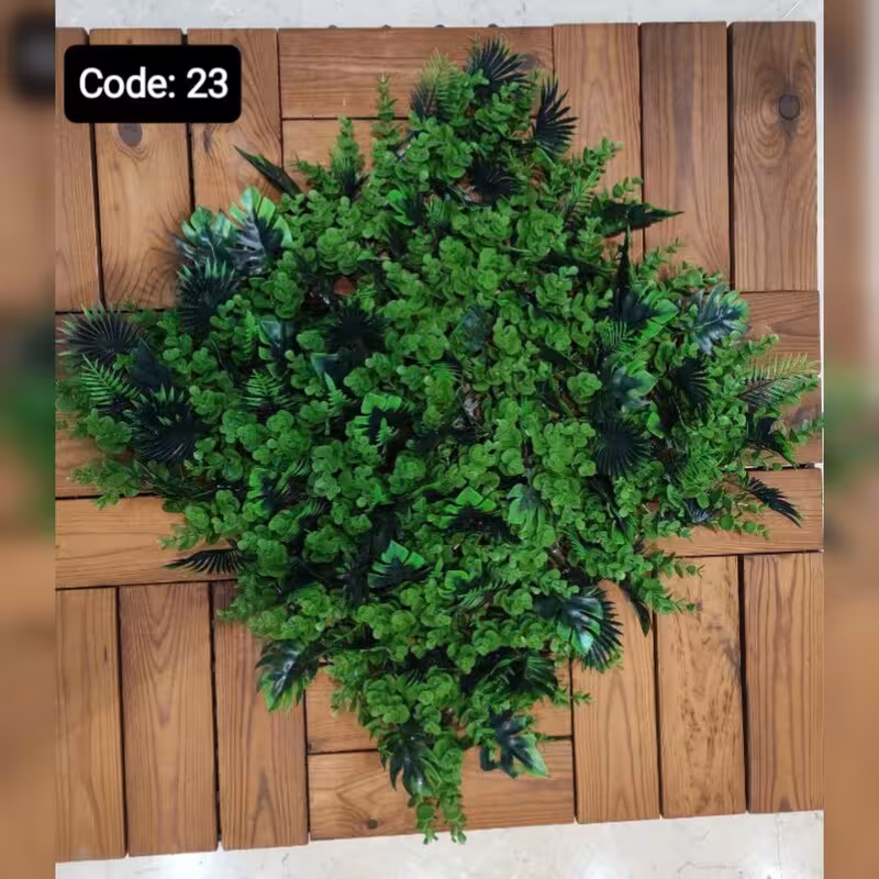 گرین وال (کد 23) ابعاد 50در50 cm، (دیوارسبز) (پس کرایه)
