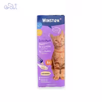 بستنی گربه وینستون با طعم مرغ و ماهی مدل Winston Chiken & Fish Ice Cream تعداد 8 عدد