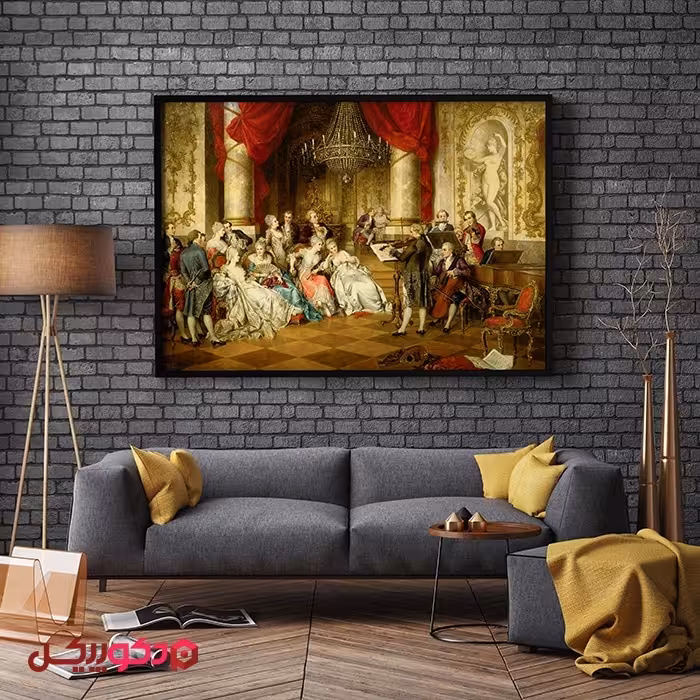 تابلو مخمل طرح کلاسیک P15