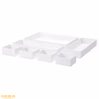 جعبه 7 تایی سفید مدل MALAREN | برند ایکیا | ارسال 15 الی 20 روز کاری