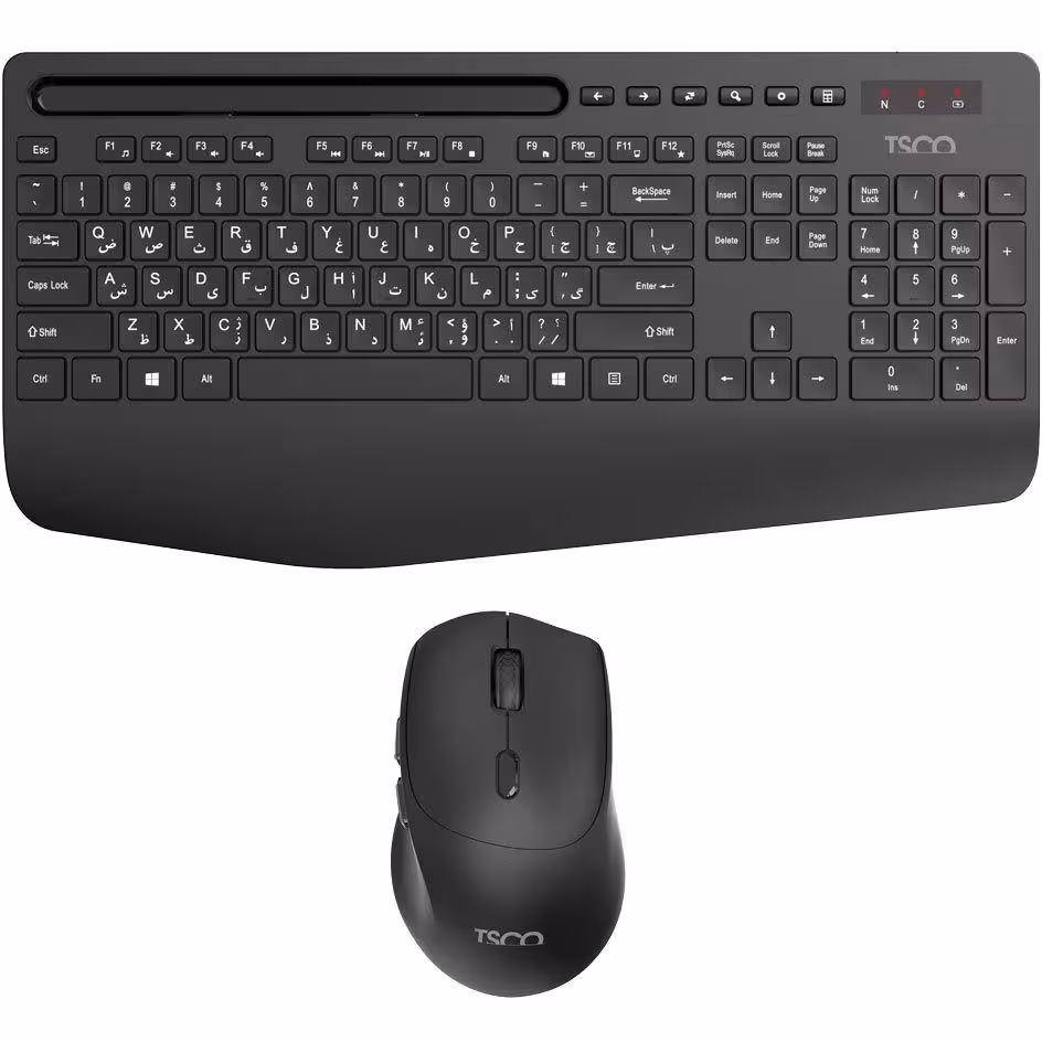 کیبورد و ماوس بی سیم تسکو مدل TKM 7025W