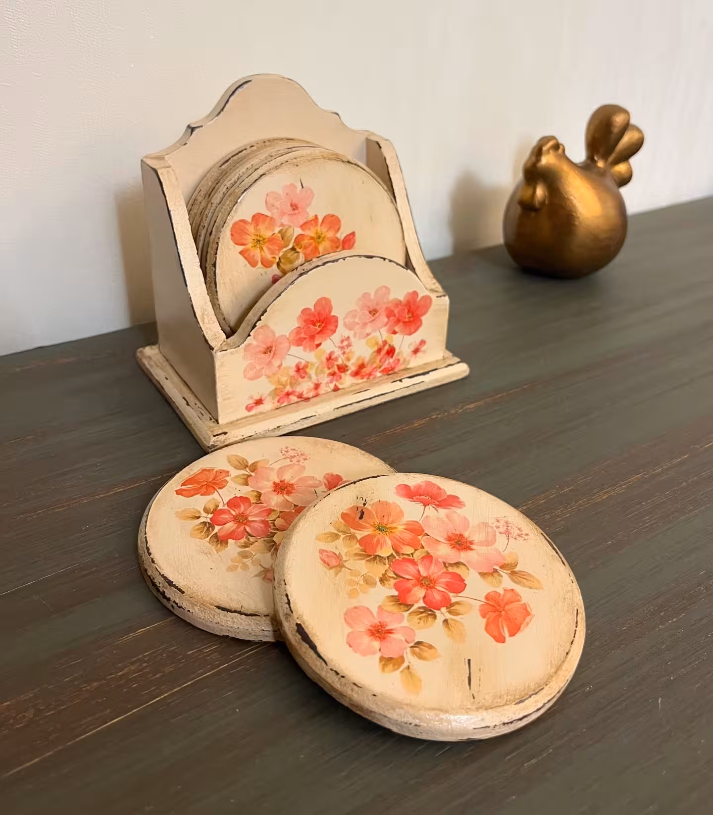 زیر لیوانی چوبی