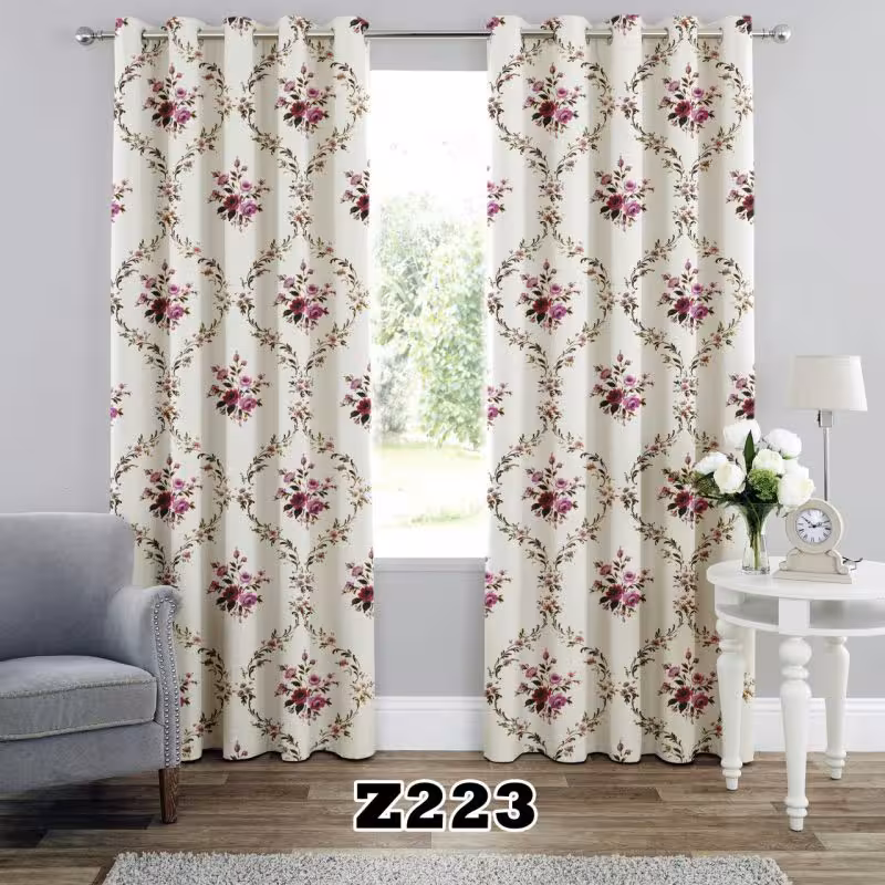 پرده سه بعدی طرح گل