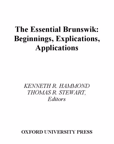 خرید و دانلود نسخه کامل کتاب The Essential Brunswik: Beginnings, Explications, Applications