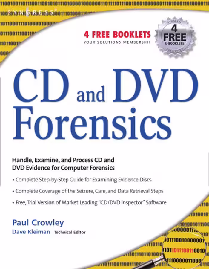 خرید و دانلود نسخه کامل کتاب CD and DVD Forensics