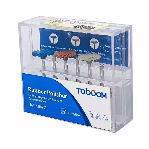 کیت مولت(دیسک) خورشیدی 6 عددی توبوم Toboom Rubber Polisher - فروشگاه تخصصی دندانپزشکی سپیرا