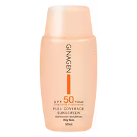 کرم ضد آفتاب SPF 50 ژیناژن شماره 03  رنگی مناسب پوست چرب و مختلط حجم 50 میلی لیتر