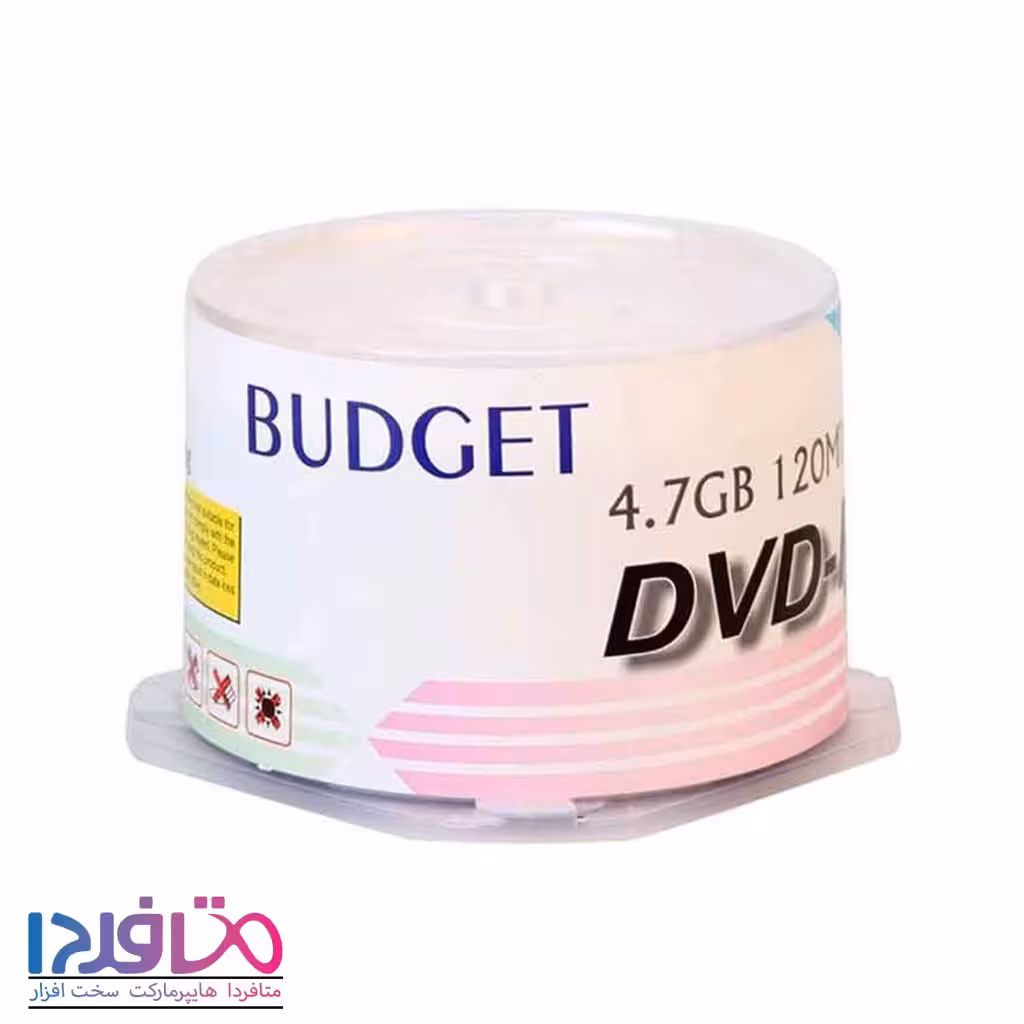 دی وی دی خام باجت بسته 50 عددی