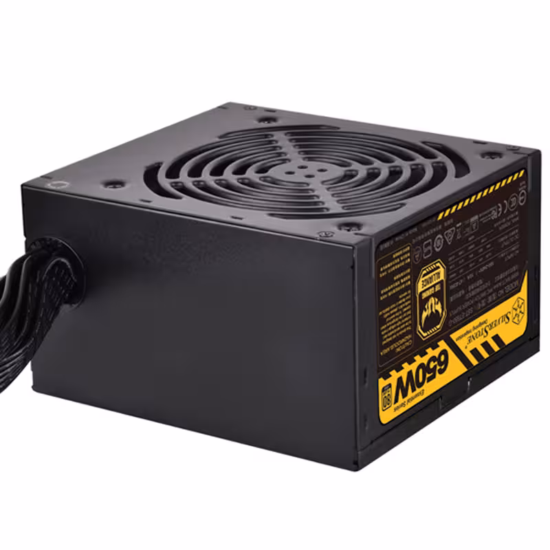 منبع تغذیه کامپیوتر سیلوراستون مدل Essential Half Gold SST-ET650-G با توان 650 وات