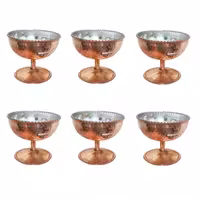 بستنی خوری مسی  مدل کوپر پک 6 عددی با کیفیت درجه یک