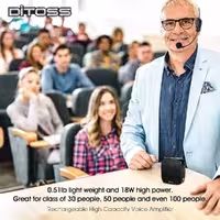 اسپیکر پرتابل سیم‌دار میکروفن‌دار مدل DITOSS BRODU-1389، مناسب برای مدارس، اردوها و بازدیدها