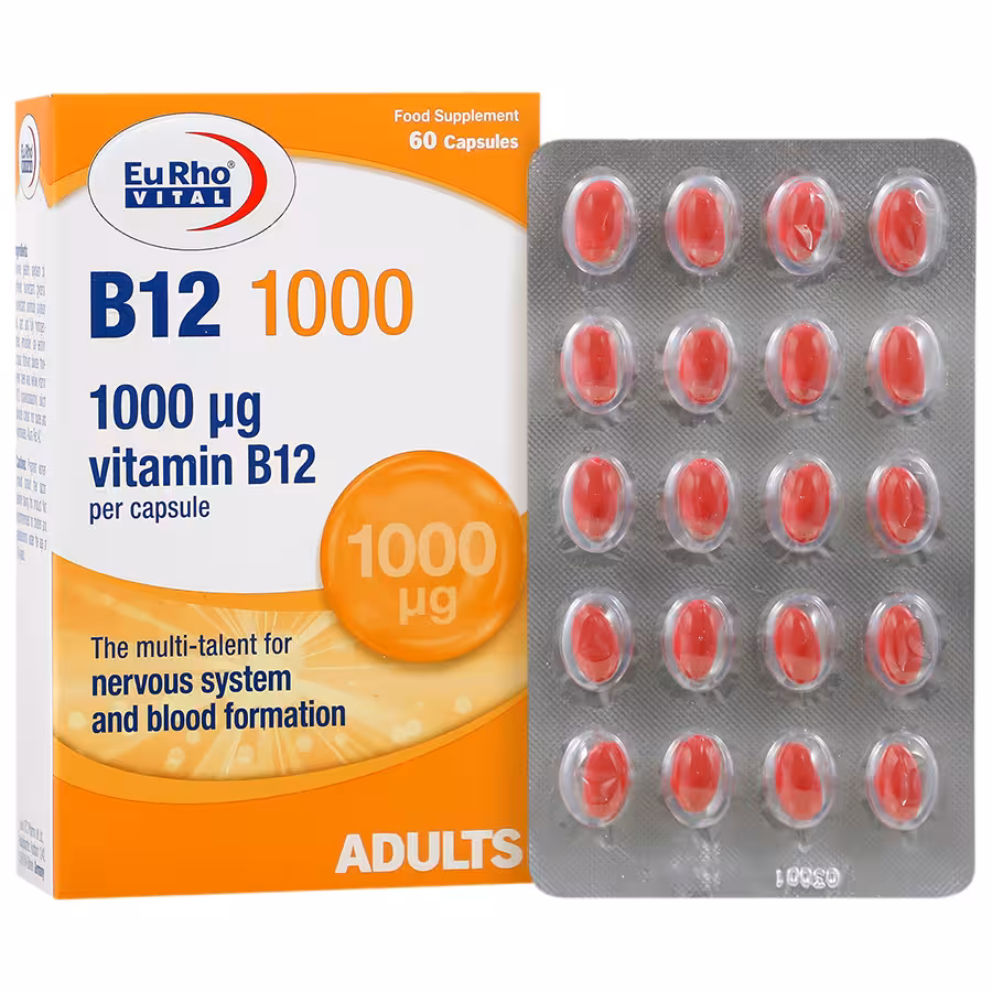 ویتامین ب12 یوروویتال 1000 میکروگرم