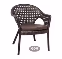 صندلی باغی و فضای باز ناصر پلاستیک، مدل حصیربافت، کد 999