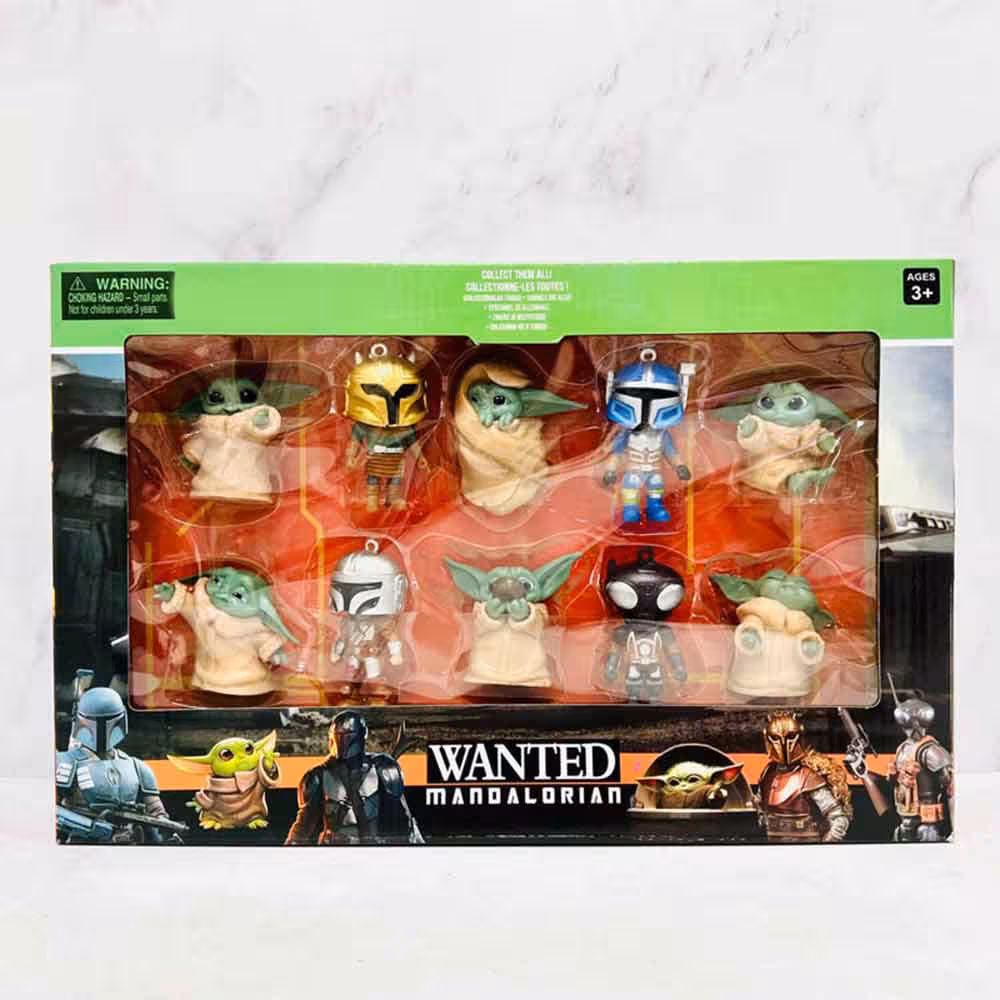 فیگور مندلورین و بیبی یودا Mandalorian Baby Yoda مجموعه 10 عددی کد 13896