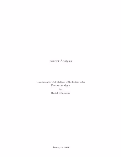 خرید و دانلود نسخه کامل کتاب Fourier analysis