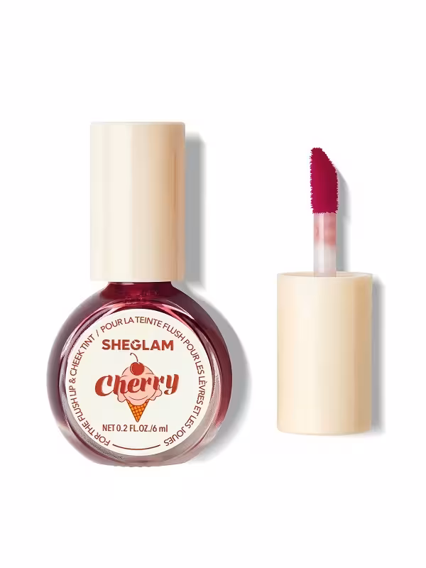 تینت لب و گونه ‏FOR THE FLUSH  رنگ ‏CHERRY ‏PICKED شیگلم SHEGLAM