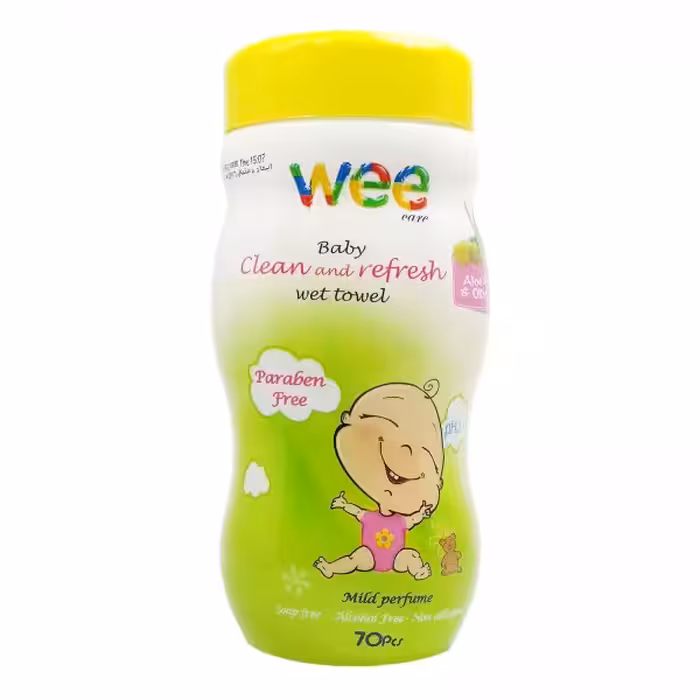 دستمال مرطوب و معطر تمیز کننده و پاک کننده وی کر