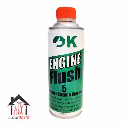 محلول موتورشوی اوکی مدل Flush5 حجم 450 میلی لیتر