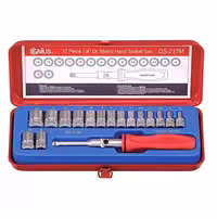 جعبه بکس 17 پارچه درایو 1/4 جنیوس GENIUS مدل GS-217M