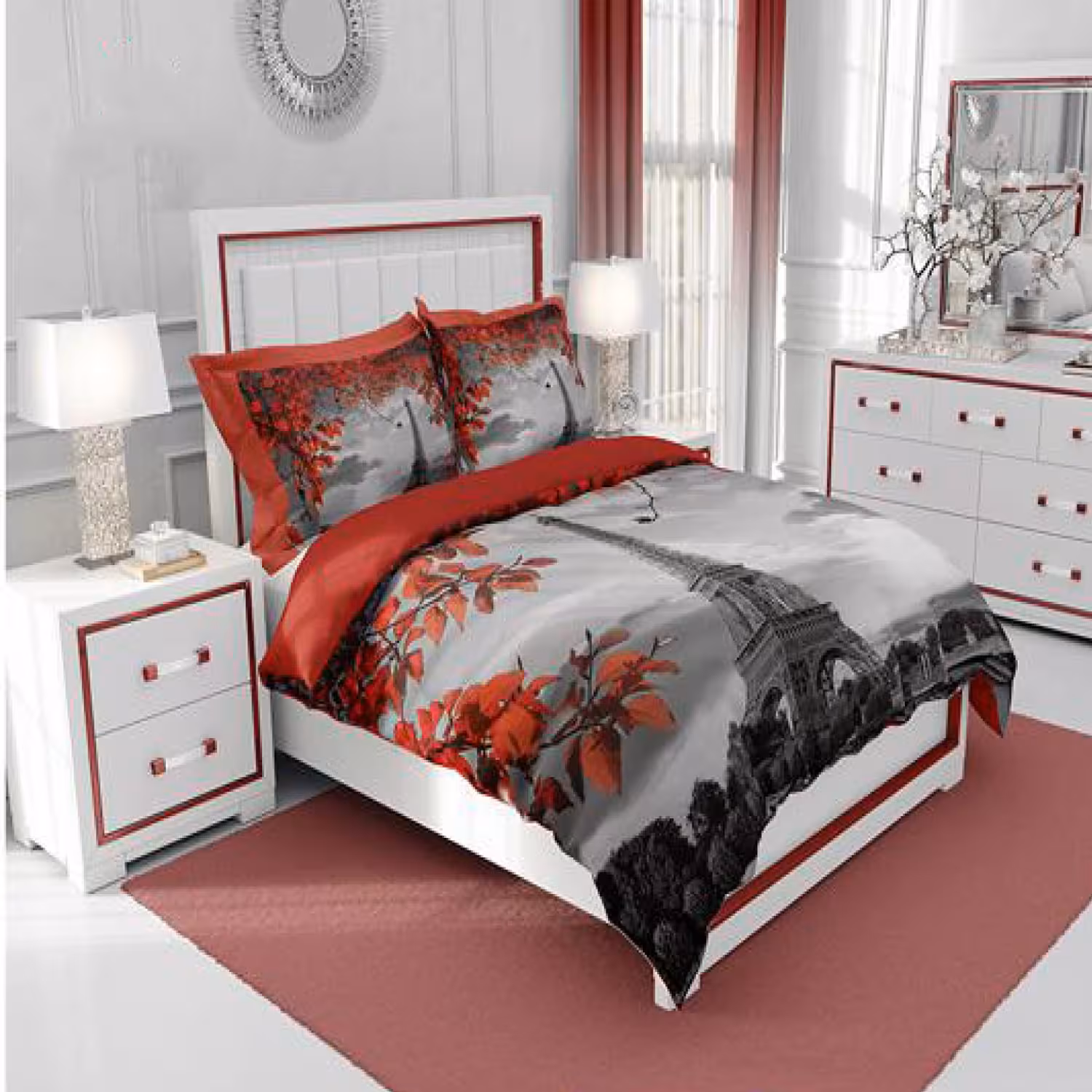 سرویس روتختی سه‌بعدی چیداری مدل 4033