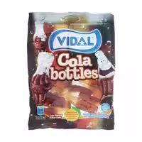 پاستیل بدون گلوتن اسپانیایی ویدال Vidal Jelly Filled Cola Bottles مدل نوشابه 90 گرم