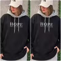 هودی زنانه، جنس دورس تو کرکی، طرح HOPE