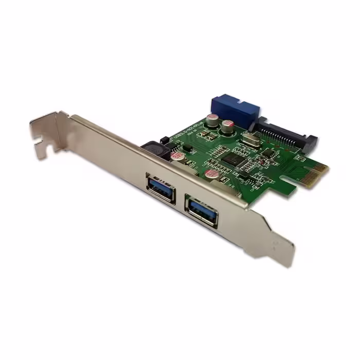 کارت PCI-e USB 3.0 دو پورت بهمراه خروجی 20 پین مدل CF | کالا مکس