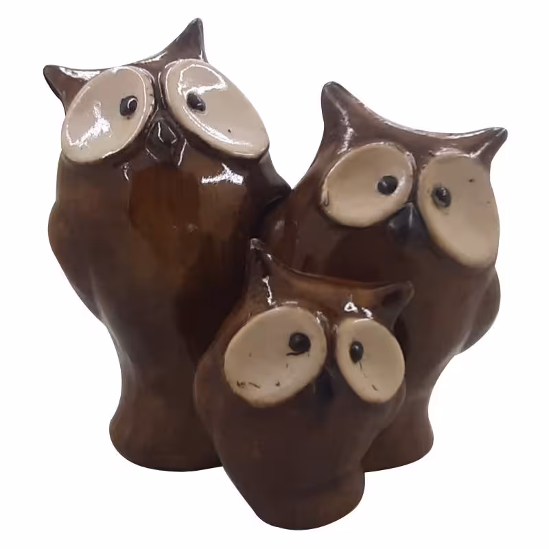 مجسمه  مدل جغد کد 13 مجموعه 3 عددی