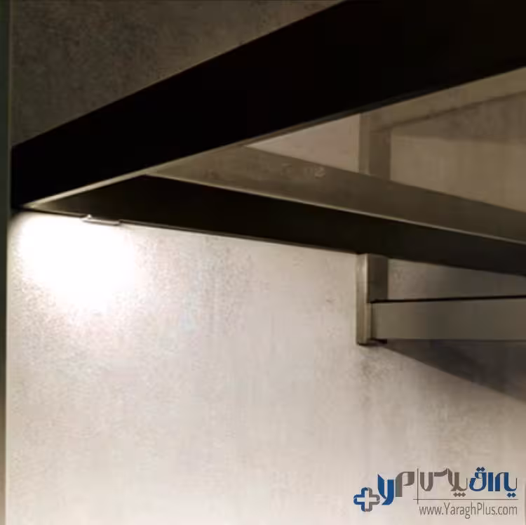 چراغ LED شلف شیشه ای عمق 52 سانتیمتر با رگال فانتونی