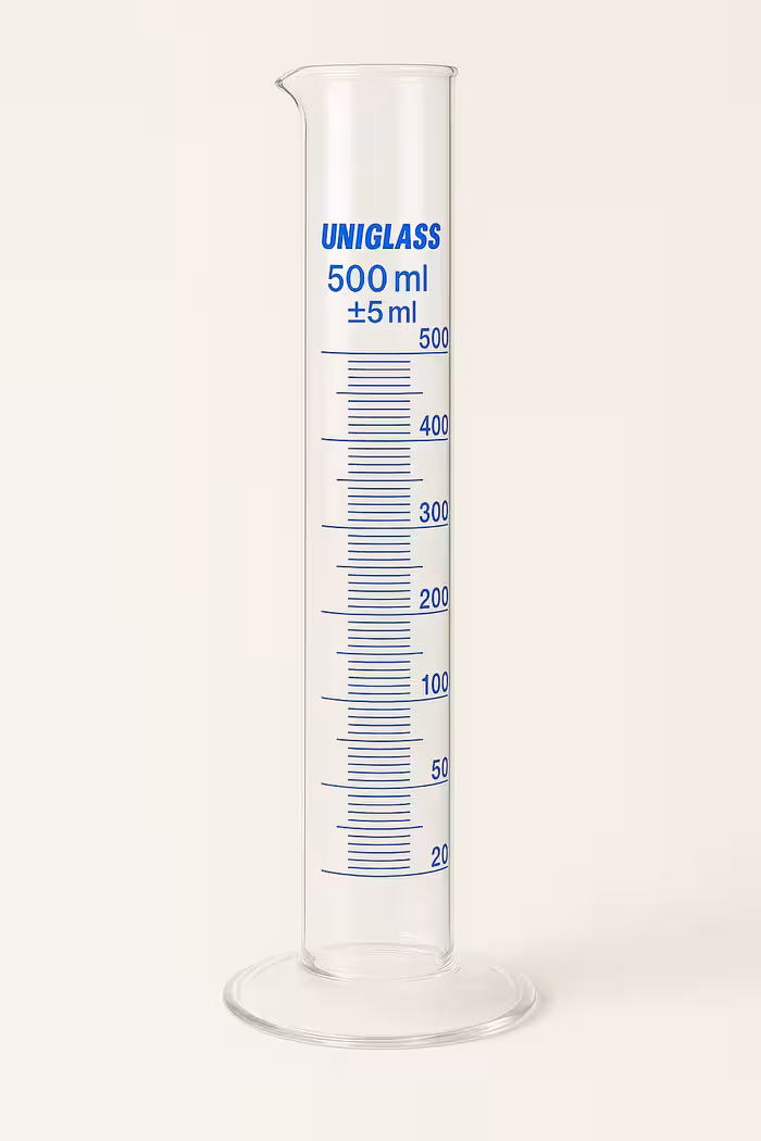 مزور شیشه ای 500 سی سی پایه گرد - یونی گلس