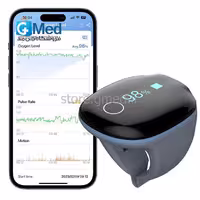 دستگاه پالس اکسیمتر انگشتی هوشمند برند Viatom مدل O2 ring - فروشگاه تجهیزات پزشکی جی مِد
