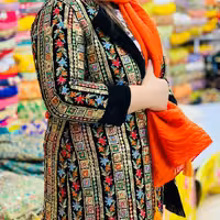 پارچه لینن سوزندوزی اتوبانی پارچه حیات