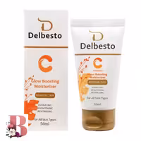کرم مرطوب کننده قوی ویتامین سی دلبستو 50 میلی لیتر | Delbesto Vitamin C Glow Boosting Moisturizer Cream 50ml
