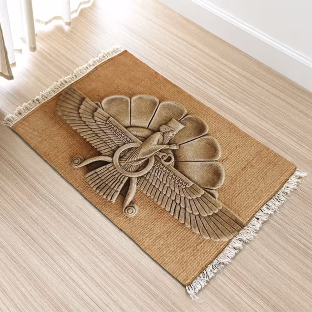 فرش چاپی طرح فروهر کد 6