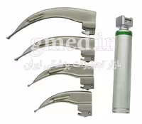 ست لارنگوسکوپ 4 تیغه laryng oscope ساخت چین
