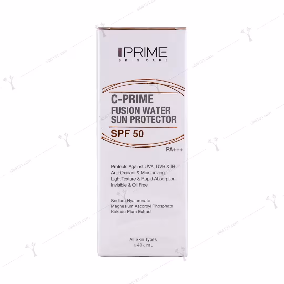 ضد آفتاب فلوئیدی SPF 50 پرایم حاوی ویتامین سی مناسب انواع پوست 40میلی لیتری