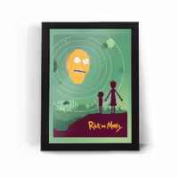 تابلو قاب ریک و مورتی Rick and Morty