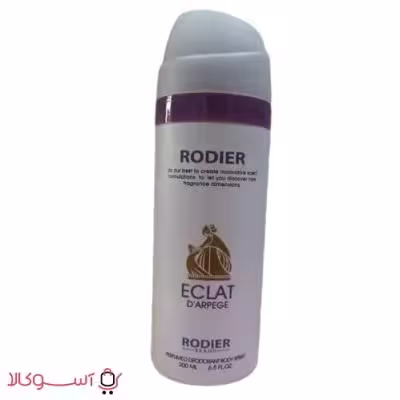 اسپری بدن زنانه رودیر مدل اکلت حجم 200 میلی لیتر