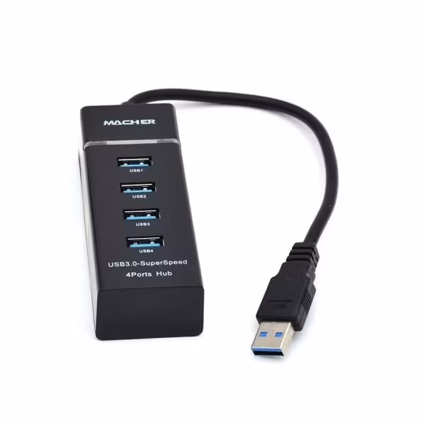 هاب 4 پورت USB 3.0 مچر مدل MR 211 گارانتی 12 ماهه
