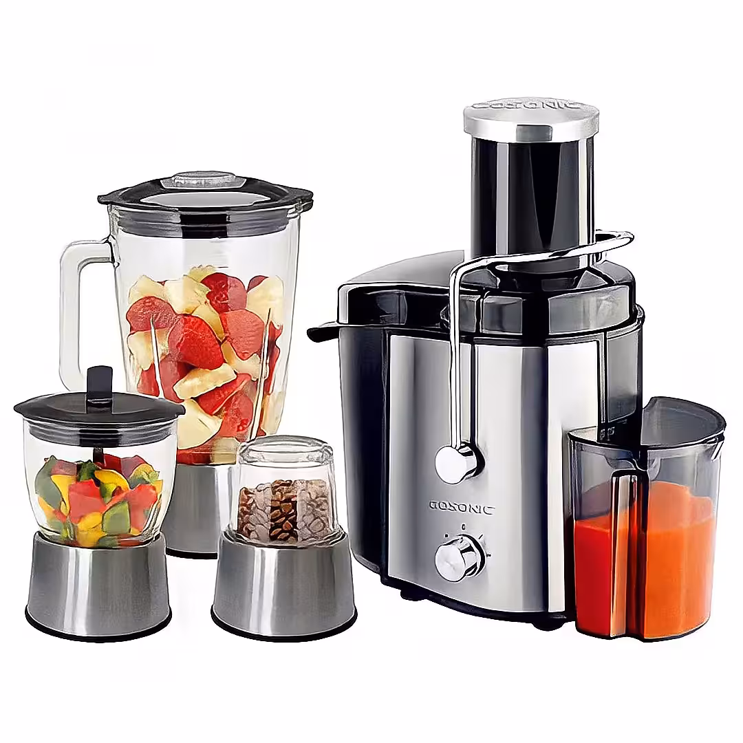 آبمیوه گیری گوسونیک مدل GSJ-726 چهار کاره، قدرت 800 وات