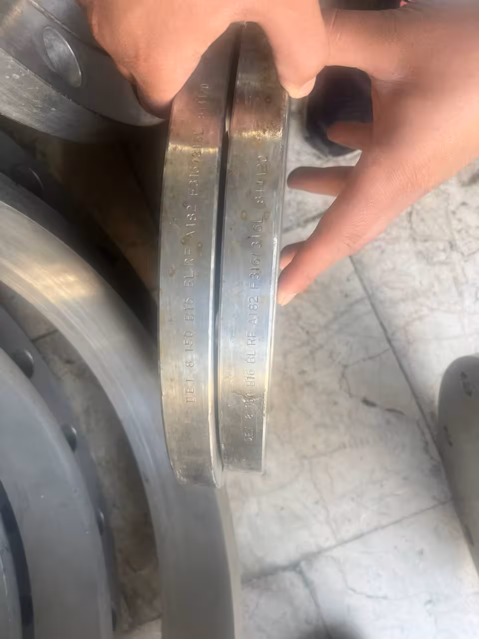 فلنج کور8اینج کلاس150 ریس فیس از جنسSA182F316/316L