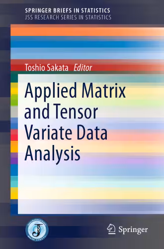 خرید و دانلود نسخه کامل کتاب Applied Matrix and Tensor Variate Data Analysis
