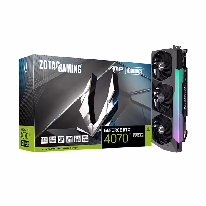 کارت گرافیک زوتاک GeForce RTX 4070 Ti SUPER AMP HOLO 16GB