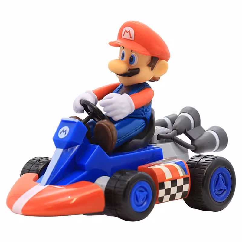 اکشن فیگور ماریو به همراه ماشین عقب کش mario