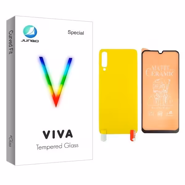 محافظ صفحه نمایش مات جانبو مدل CR مناسب برای گوشی موبایل سامسونگ Galaxy A70 به همراه محافظ پشت گوشی | کالا برتری