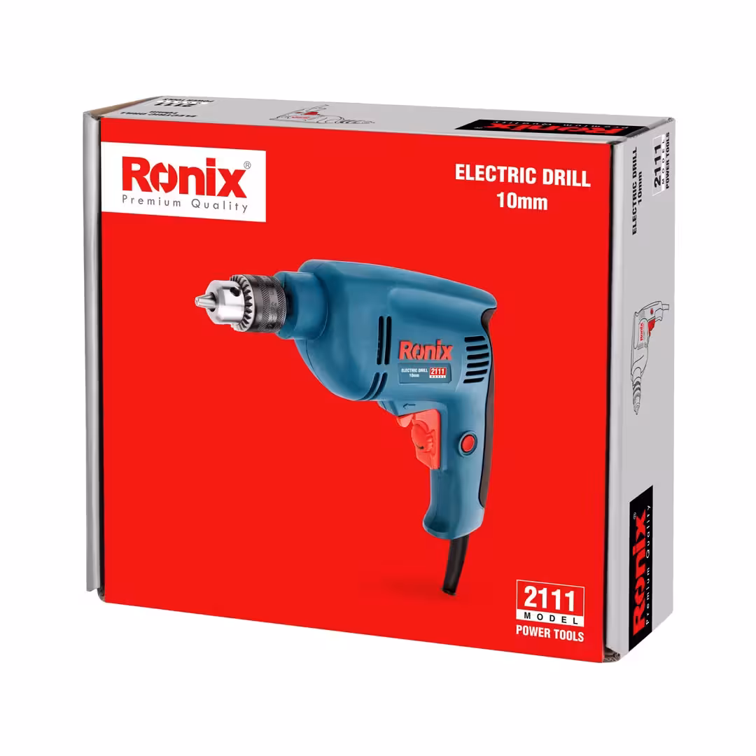 دریل برقی 10 میلی متری آچاری 480 وات آچاری رونیکس 2111