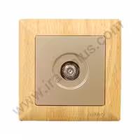 فیش ماهواره (sat) مدل الیزه طرح چوب روشن میانی بژ