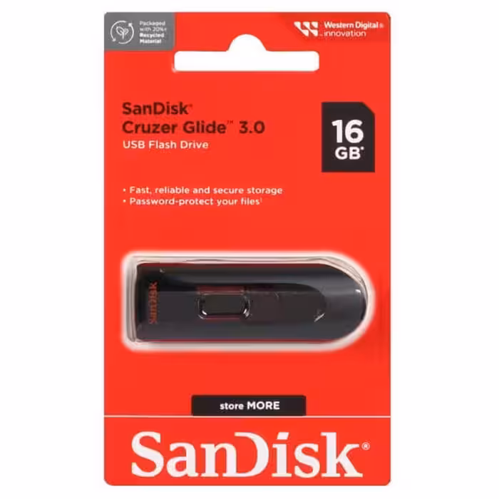 فلش مموری سن دیسک مدل Cruzer Glide USB3.0 ظرفیت 16 گیگابایت