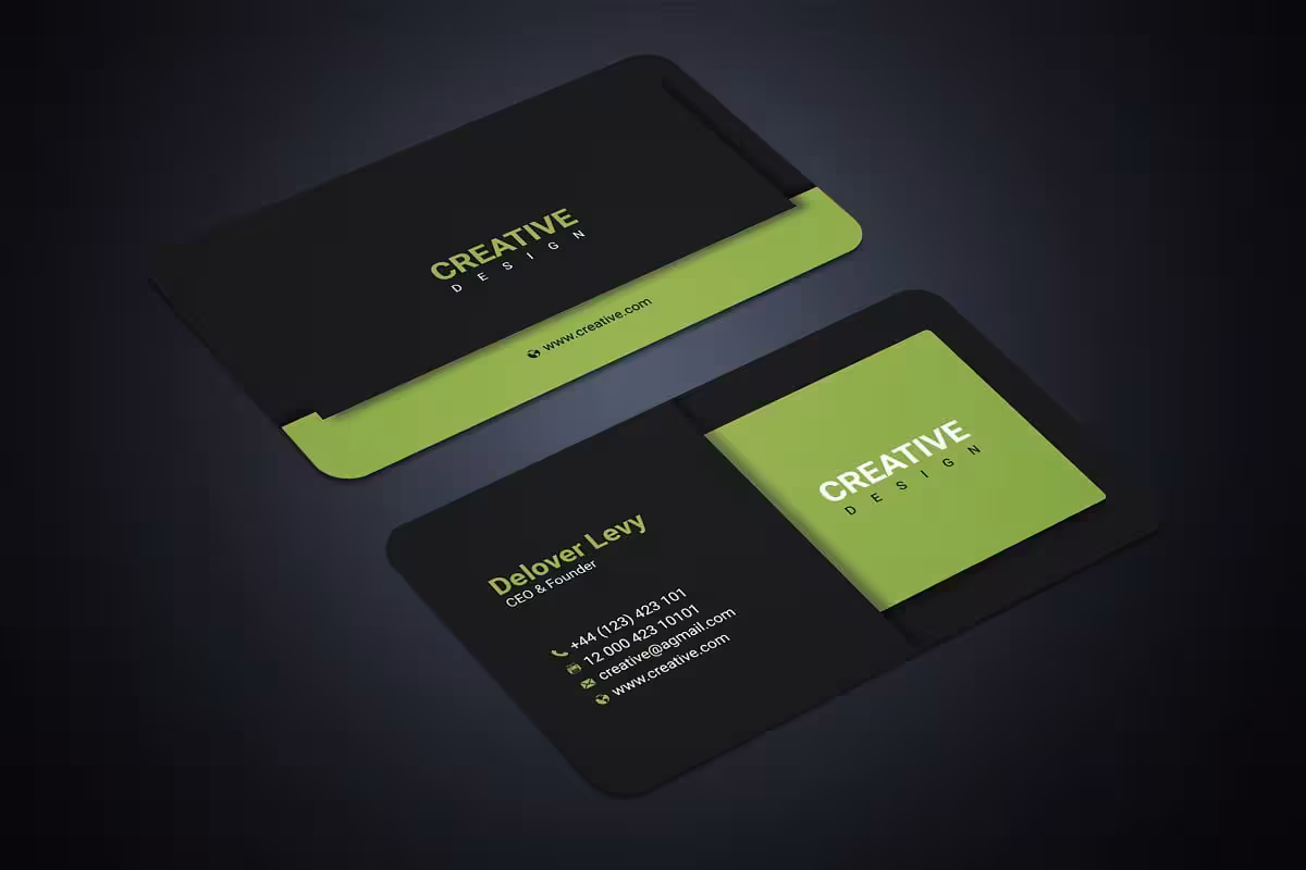دانلود Creative Studio Business Card – طرح لایه باز کارت ویزیت