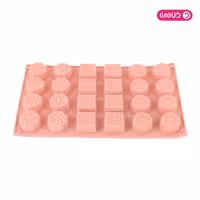قالب سیلیکون ویژه دایره مربع 6 ضلعی 24 خانه